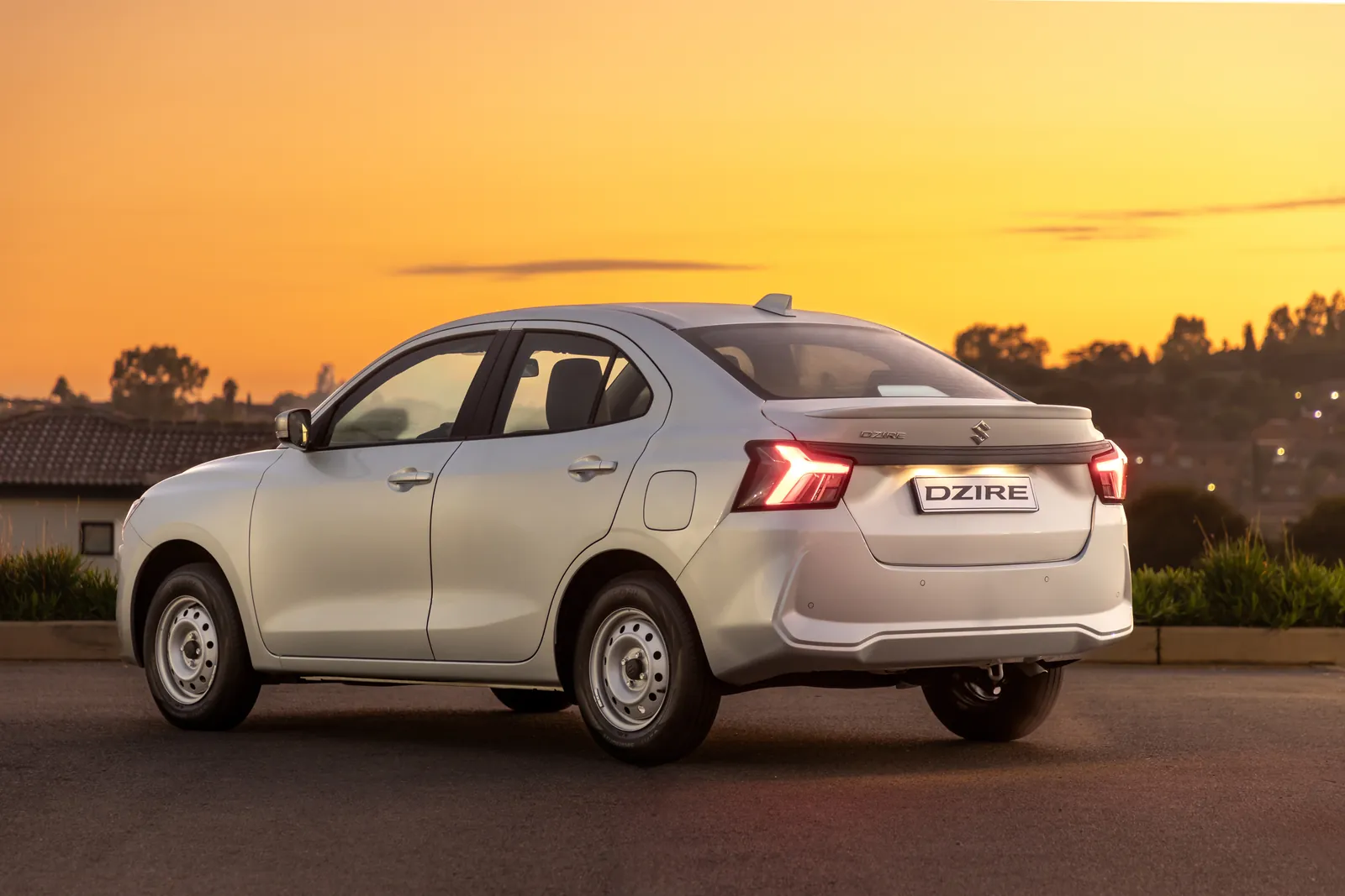 Suzuki Dzire, rear three-quarter