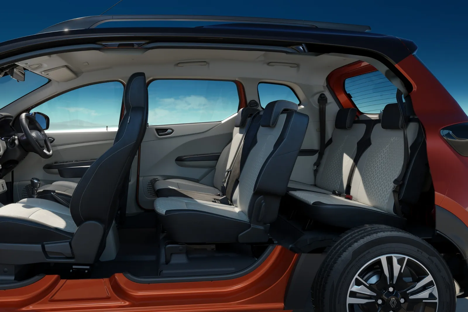 Renault Triber, rear seats